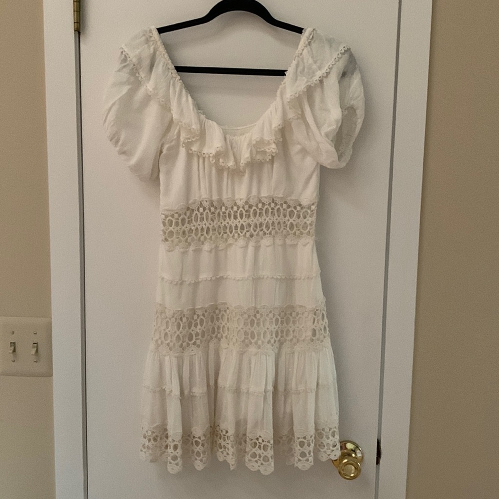 Little white dress by Free people.